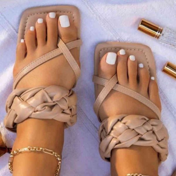 slippers women's shoes casual all-match solid color pu classic twist define toe square flat foot comfortable sandals 7kg185 ouil, Black
slippers women's shoes casual all-match solid color pu classic twist define toe square flat foot comfortable sandals 7kg185 ouil, Black