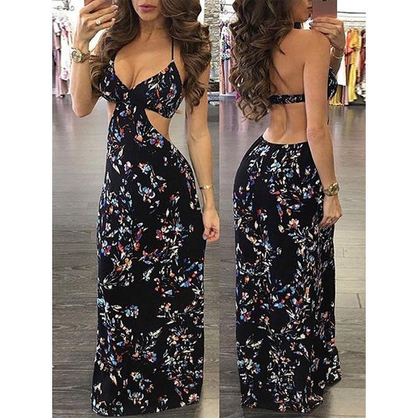 casual dresses summer women boho style long maxi ladies printing floral sleeveless black halter vintage beach sundress vestidos, Black;gray
casual dresses summer women boho style long maxi ladies printing floral sleeveless black halter vintage beach sundress vestidos, Black;gray