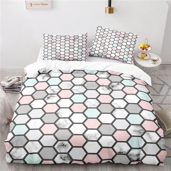 bedding sets geometric hexagon pattern set 3d duvet cover pillowcase twin full king size children bedroom decor
bedding sets geometric hexagon pattern set 3d duvet cover pillowcase twin full king size children bedroom decor