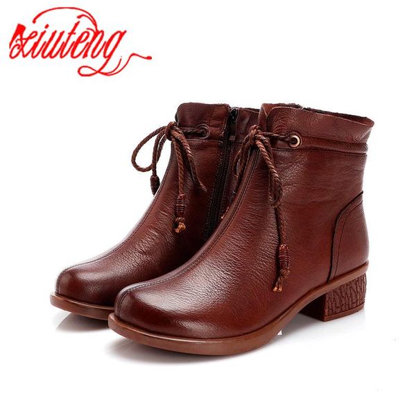 boots xiuteng 2021 retro genuine leather boot round toe side zipper women casual soft low lace ankle for mon gift, Black
boots xiuteng 2021 retro genuine leather boot round toe side zipper women casual soft low lace ankle for mon gift, Black