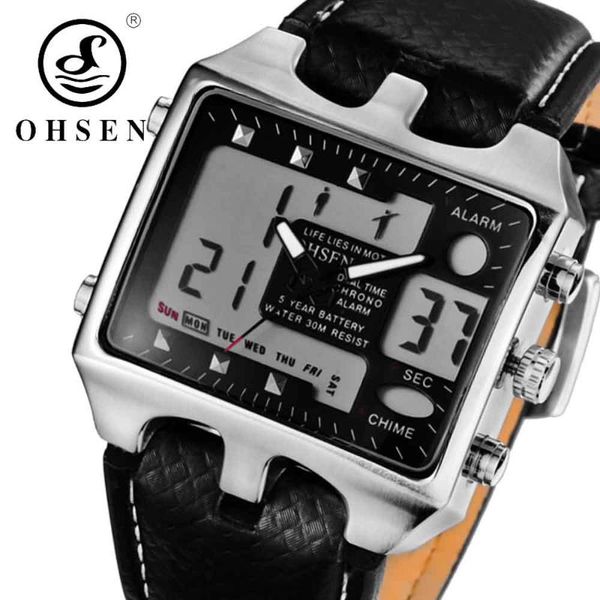 wristwatches ohsen analog digital men sport watches backlight reloj hombre relogios masculino waterproof genuine leather dress wrist watch, Slivery;brown
wristwatches ohsen analog digital men sport watches backlight reloj hombre relogios masculino waterproof genuine leather dress wrist watch, Slivery;brown