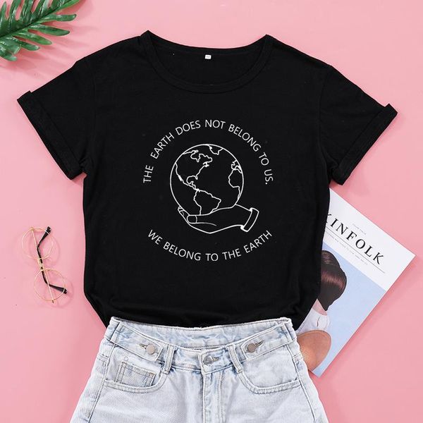 women's t-shirt save the earth woman tshirt female graphic tee shirts world day for women be kind oversized clothes drop, White
women's t-shirt save the earth woman tshirt female graphic tee shirts world day for women be kind oversized clothes drop, White