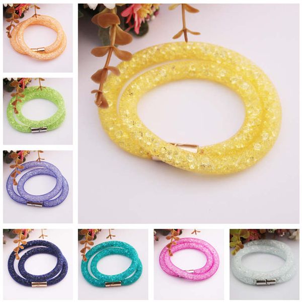 pure handmade resin diamond crystal nylon mesh double layer bracelet for foreign trade dmfb197 mix order 20 pieces a lot charm bracelets, Silver
pure handmade resin diamond crystal nylon mesh double layer bracelet for foreign trade dmfb197 mix order 20 pieces a lot charm bracelets, Silver