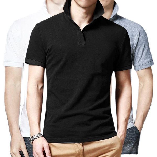 men's polos summer shirt man casual style solid color short sleeve shirts, White;black
men's polos summer shirt man casual style solid color short sleeve shirts, White;black