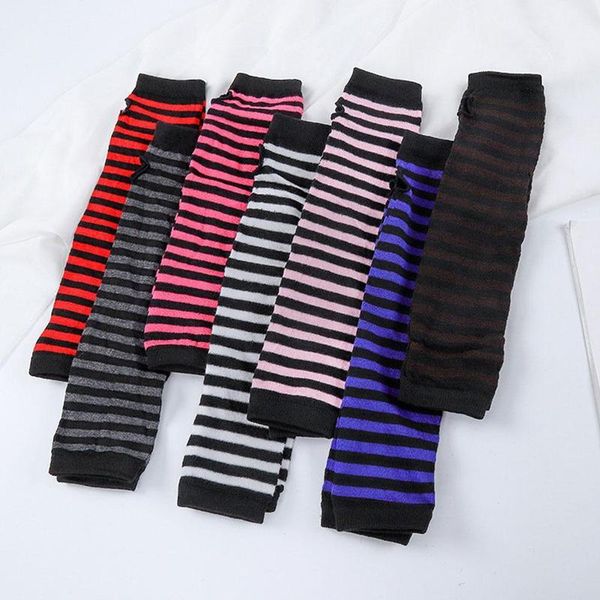 elbow & knee pads 1 pair of soft elastic wrist knitted fingerless half-finger sleeves warm arm gloves women winter long g, Black;gray 
elbow & knee pads 1 pair of soft elastic wrist knitted fingerless half-finger sleeves warm arm gloves women winter long g, Black;gray