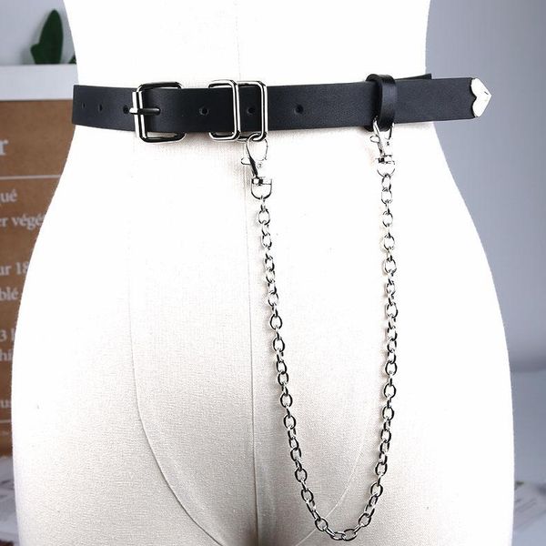 belts hiphop punk style metal waist chain belt fashion pu leather pin buckle strap jeans trousers waistband clothes accessories, Black;brown
belts hiphop punk style metal waist chain belt fashion pu leather pin buckle strap jeans trousers waistband clothes accessories, Black;brown