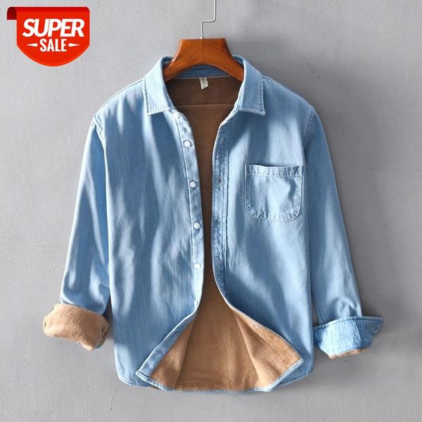 warm fleece casual denim shirt men 2020 fashion military long sleeve winter jeans shirt men shirts hombre -3xl camisa masculina #rc9s, White;black
warm fleece casual denim shirt men 2020 fashion military long sleeve winter jeans shirt men shirts hombre -3xl camisa masculina #rc9s, White;black