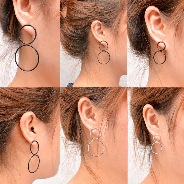 classic simple fashion figure 8 copper cast women's versatile earrings b1209, Silver
classic simple fashion figure 8 copper cast women's versatile earrings b1209, Silver