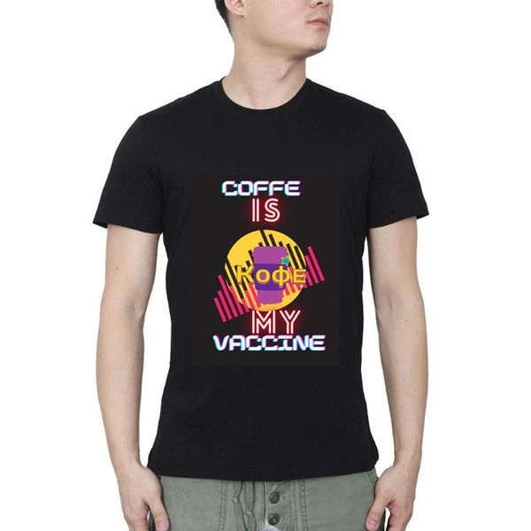men's t-shirts coffee is my vaccine summer casual streetwear o neck t-shirt, White;black
men's t-shirts coffee is my vaccine summer casual streetwear o neck t-shirt, White;black