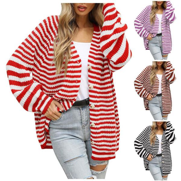 women's knits & tees girls long sleeve knitwear, autumn ladies leisure style double color stripes single-breasted knitted coat v-neck l, White
women's knits & tees girls long sleeve knitwear, autumn ladies leisure style double color stripes single-breasted knitted coat v-neck l, White