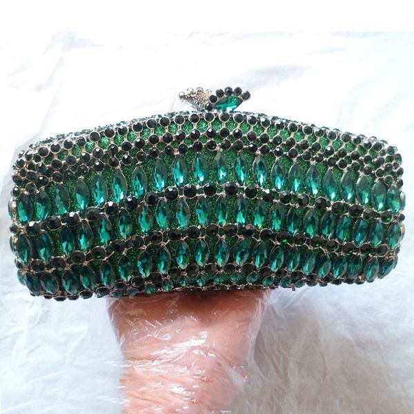 luxury green rhinestone women's evening bag clutch fashion silver metal ladies party handbags hollow out female mini miaudiere
luxury green rhinestone women's evening bag clutch fashion silver metal ladies party handbags hollow out female mini miaudiere