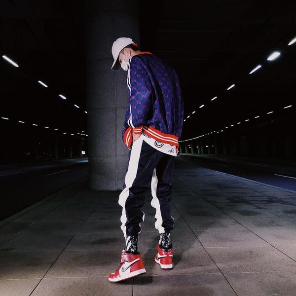 men's pants autumn side stripe patchwork bottom-tied sweatpants mens joggers casual hip hop streetwear elastic waist trousers, Black
men's pants autumn side stripe patchwork bottom-tied sweatpants mens joggers casual hip hop streetwear elastic waist trousers, Black