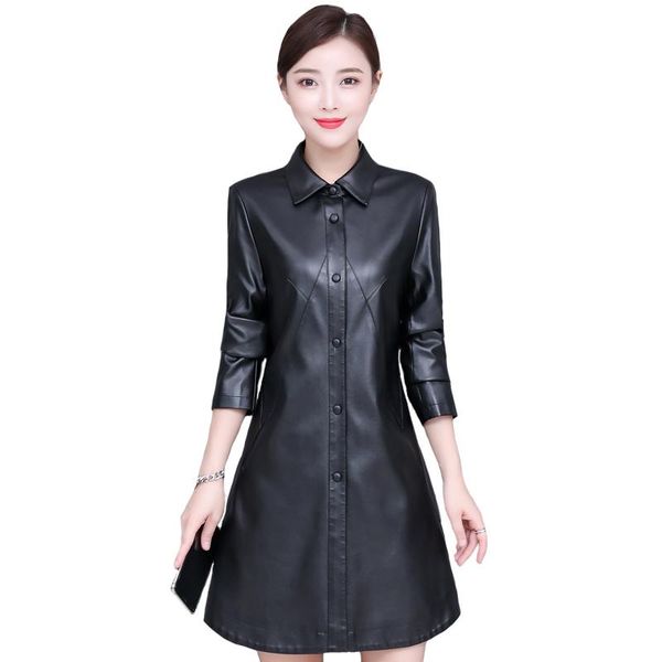 women's leather & faux long jacket women winter autumn plus size 5xl thick warm loose black pu coat cotton
women's leather & faux long jacket women winter autumn plus size 5xl thick warm loose black pu coat cotton