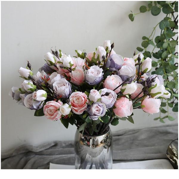 3 heads silk roses bouquet vases for home decor new year christmas wedding decorative flowers wreaths artificial jllhzw
3 heads silk roses bouquet vases for home decor new year christmas wedding decorative flowers wreaths artificial jllhzw