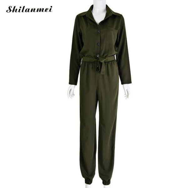 women's jumpsuits & rompers army green yellow casual button shirt jumpsuit women 2021 roll up sleeve tapered mid waist belted tooling, Black;white
women's jumpsuits & rompers army green yellow casual button shirt jumpsuit women 2021 roll up sleeve tapered mid waist belted tooling, Black;white