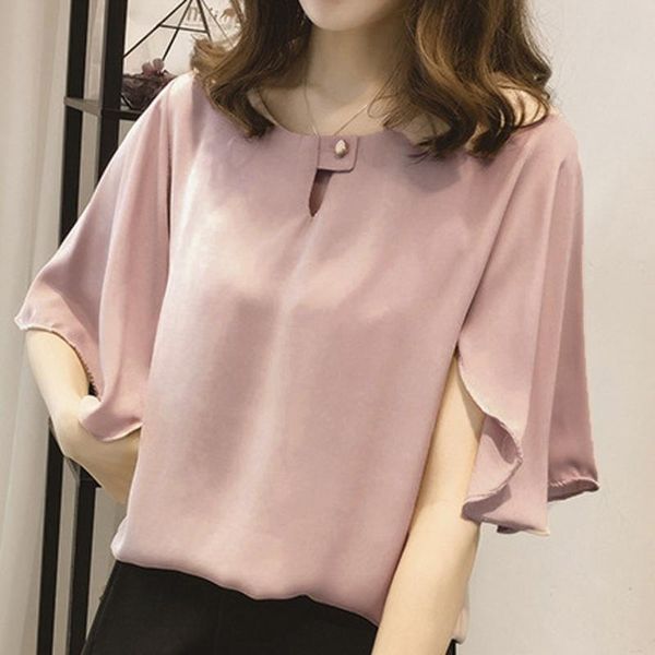 women's blouses & shirts women chiffon blouse shirt short-sleeve solid color casual plus size work office o neck elegant korean ruffles, White
women's blouses & shirts women chiffon blouse shirt short-sleeve solid color casual plus size work office o neck elegant korean ruffles, White