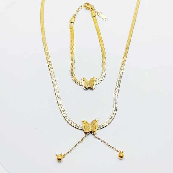 earrings & necklace hononjo jewelry set women wedding fashion accessorie sweater chainsdouble butterfly bracelet necklaces gift birthday par, Silver
earrings & necklace hononjo jewelry set women wedding fashion accessorie sweater chainsdouble butterfly bracelet necklaces gift birthday par, Silver