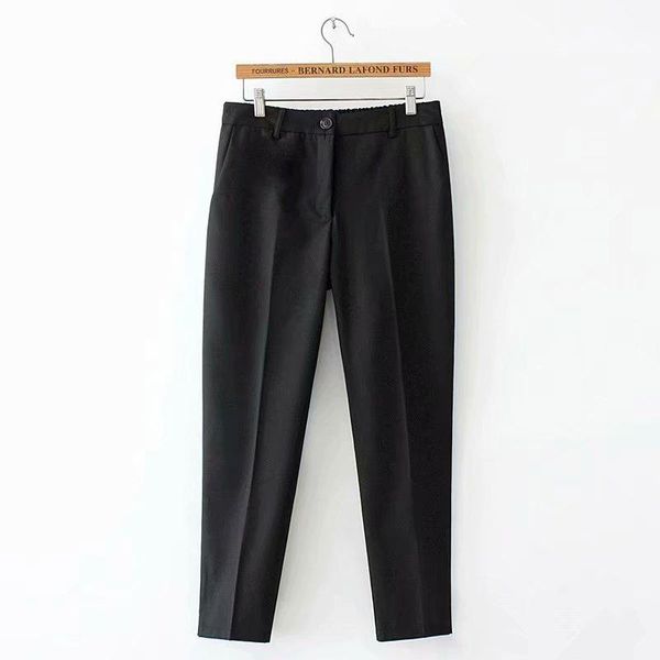women's pants & capris plus size officewear elastic waist elegant solid long, Black;white
women's pants & capris plus size officewear elastic waist elegant solid long, Black;white