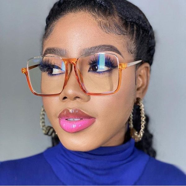 fashion sunglasses frames orange square glasses half frame modern design optics anti-blue lens eyewear women decorative, Black
fashion sunglasses frames orange square glasses half frame modern design optics anti-blue lens eyewear women decorative, Black