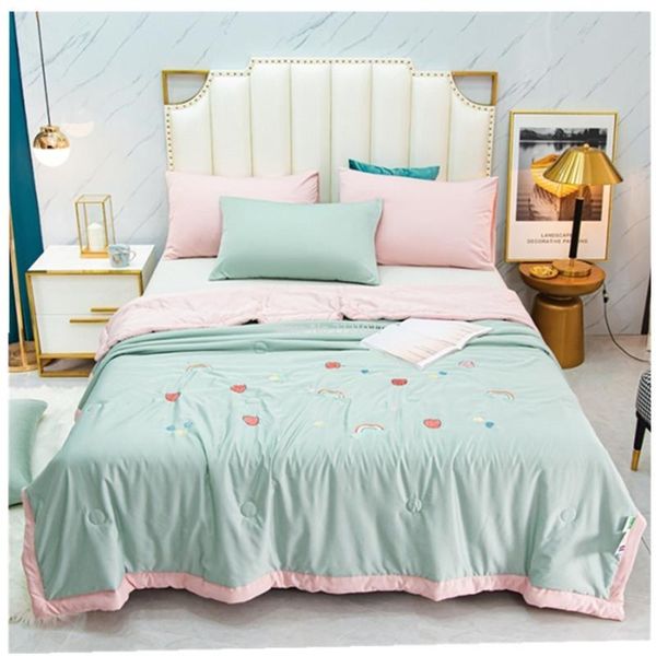 comforters & sets summer style small fresh tencel cool quilt double air-conditioning
comforters & sets summer style small fresh tencel cool quilt double air-conditioning