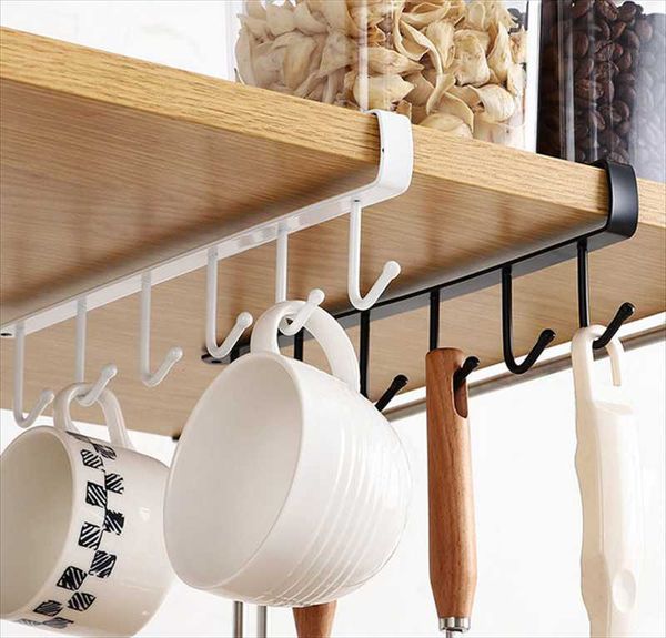 hooks & rails 6 under shelf cup cupboard kitchen storage rack hanging hook hangerrganizer holder bedroom bathroom
hooks & rails 6 under shelf cup cupboard kitchen storage rack hanging hook hangerrganizer holder bedroom bathroom