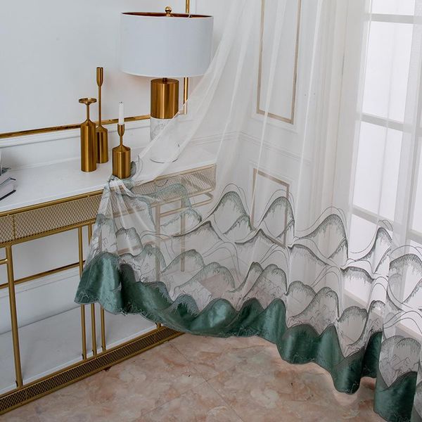 curtain & drapes gradient embroidered tulle curtains for living room, green window treatments bedroom sheer ready made
curtain & drapes gradient embroidered tulle curtains for living room, green window treatments bedroom sheer ready made