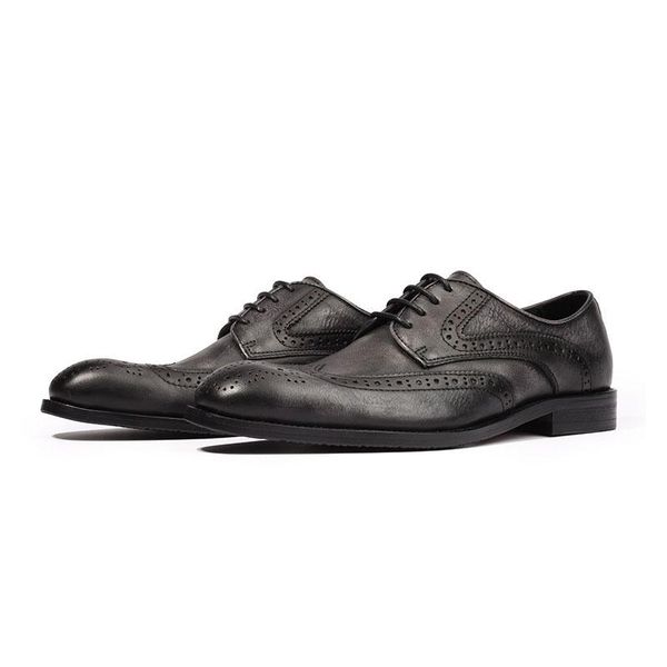 dress shoes hand polishing brogue men genuine leather vintage retro handmade office formal wedding party oxford e47, Black
dress shoes hand polishing brogue men genuine leather vintage retro handmade office formal wedding party oxford e47, Black