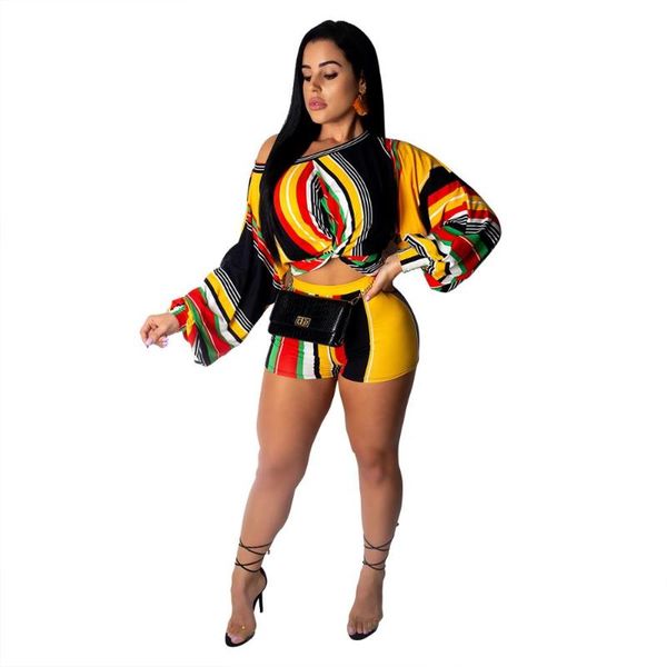 two piece dress women's nightclub stripe long sleeve shorts puff two-piece casual wear fit beach high street set, White
two piece dress women's nightclub stripe long sleeve shorts puff two-piece casual wear fit beach high street set, White