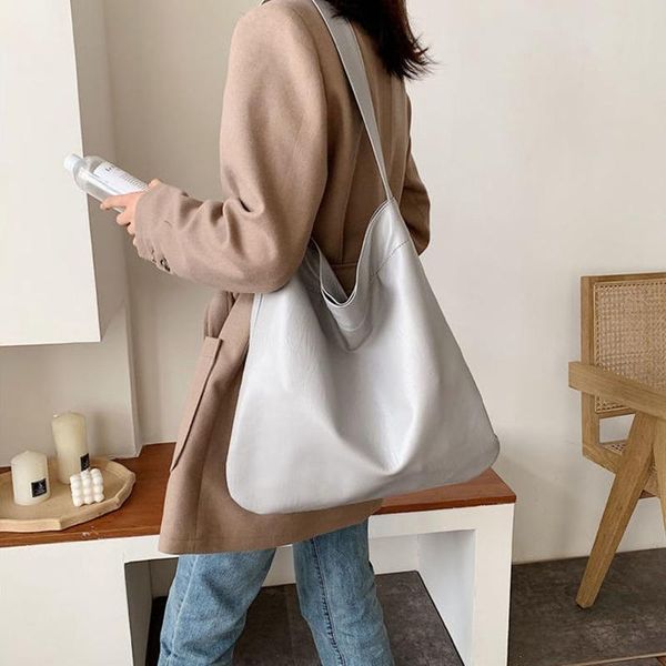 shoulder bags designer tote bag high capacity women handbag purse pu leather fashion all-match simple solid color 2021