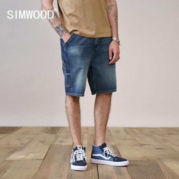 men's shorts simwood 2021 summer loose fit workwear carpenter short oversize cargo denim jeans plus size quality clothing, White;black
men's shorts simwood 2021 summer loose fit workwear carpenter short oversize cargo denim jeans plus size quality clothing, White;black