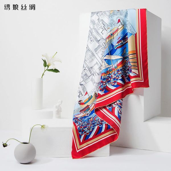 scarves silk embroidered niang big squares female mulberry qiu dong joker designer duds jinxiu long zhang, Blue;gray
scarves silk embroidered niang big squares female mulberry qiu dong joker designer duds jinxiu long zhang, Blue;gray