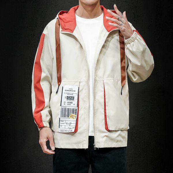 2021 men new hooded patchwork coat spring autumn fashion casual jacket hip hop windbreaker male s-3xl 6qu2, Black;brown
2021 men new hooded patchwork coat spring autumn fashion casual jacket hip hop windbreaker male s-3xl 6qu2, Black;brown