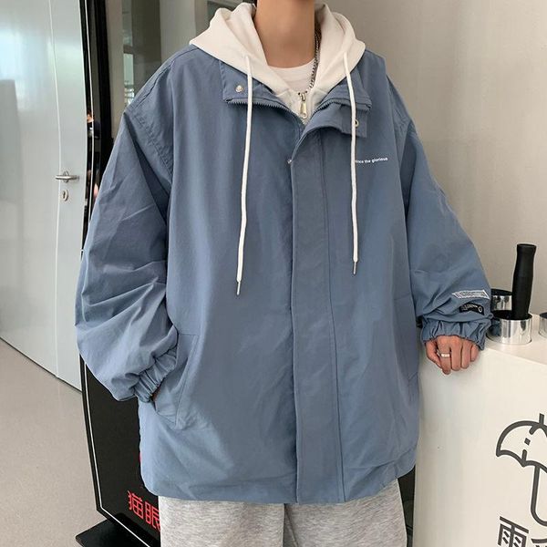 men's jackets fake two-piece hooded men's jacket korean casual fashion loose sports streetwear plus size top, Black;brown
men's jackets fake two-piece hooded men's jacket korean casual fashion loose sports streetwear plus size top, Black;brown