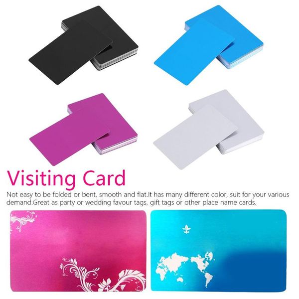 greeting cards 100pcs/lot business name multicolor aluminium alloy metal sheet testing material for laser marking machine
greeting cards 100pcs/lot business name multicolor aluminium alloy metal sheet testing material for laser marking machine