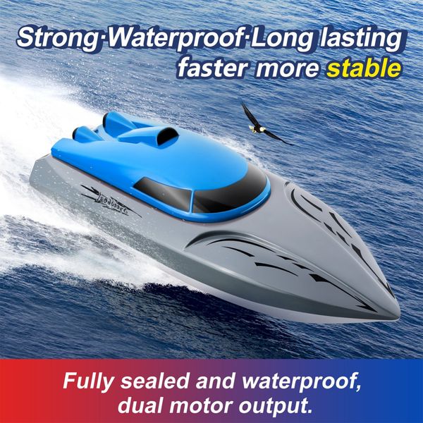 Brand new 806 2.4G remote control boat dual motors ABS high-strength shell super drop resistance waterproof childrens toy