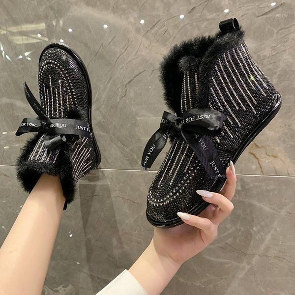 boots ankle for women leather real fur winter shoes warm rhinestone casual female snow botas mujer1, Black
boots ankle for women leather real fur winter shoes warm rhinestone casual female snow botas mujer1, Black