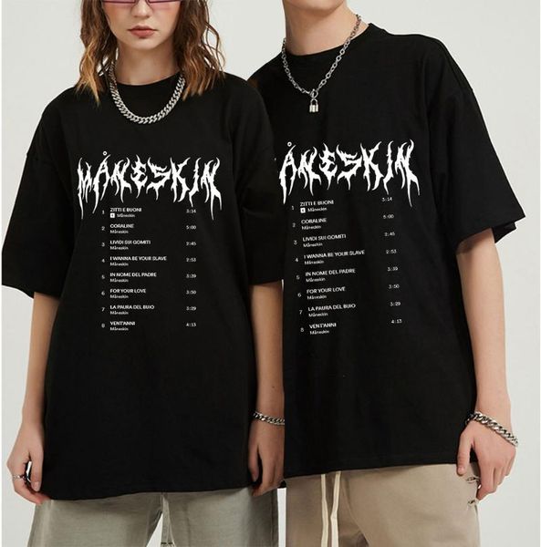 men's t-shirts maneskin print spring summer holiday street graffiti style men/women casual t-shirt novelty hip hop streetwear short sle, White;black
men's t-shirts maneskin print spring summer holiday street graffiti style men/women casual t-shirt novelty hip hop streetwear short sle, White;black
