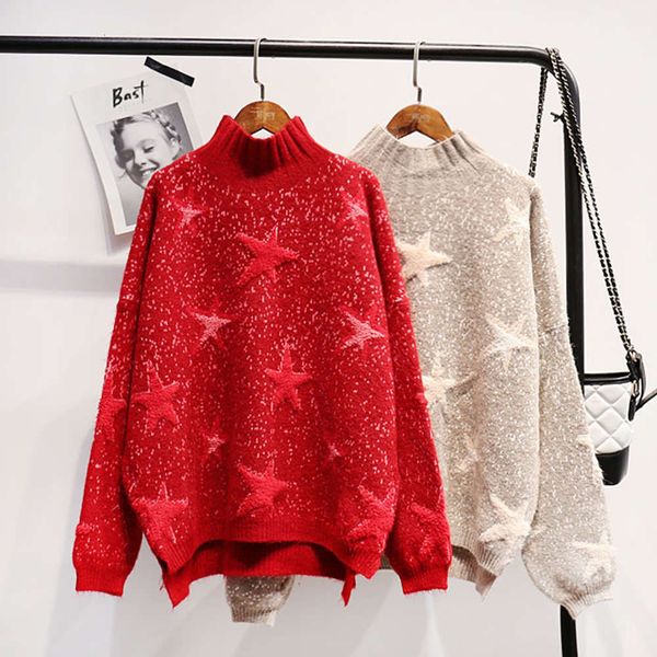 selling high necked sweater women's new loose fitting pullover in autumn and winter 2020, White;black
selling high necked sweater women's new loose fitting pullover in autumn and winter 2020, White;black