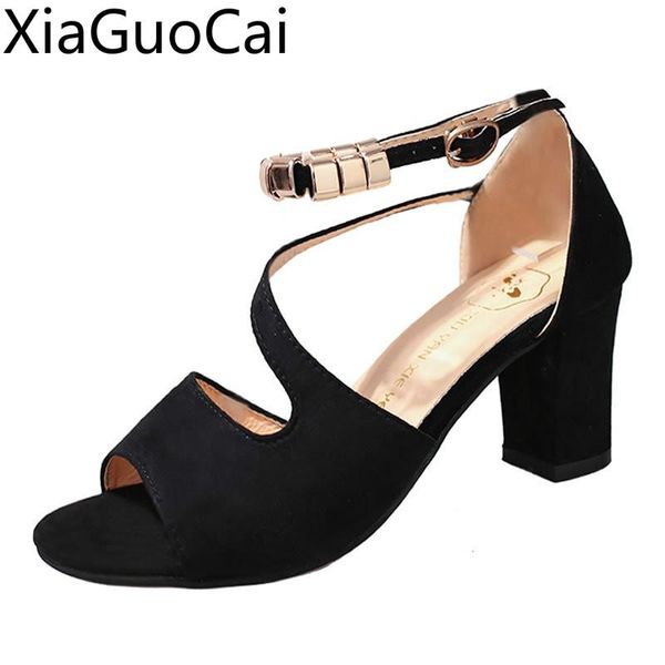 sandals buckle strap women high heels square with non-slip suede women's platform summer, Black
sandals buckle strap women high heels square with non-slip suede women's platform summer, Black