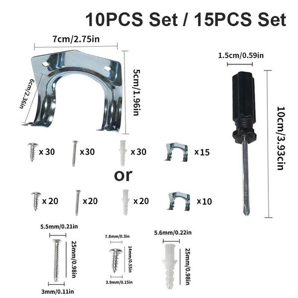 hooks & rails 10/15 pcs metal tool storage wall hook double hanger holder hanging garden kitchen garage housekeeper clothes rack
hooks & rails 10/15 pcs metal tool storage wall hook double hanger holder hanging garden kitchen garage housekeeper clothes rack