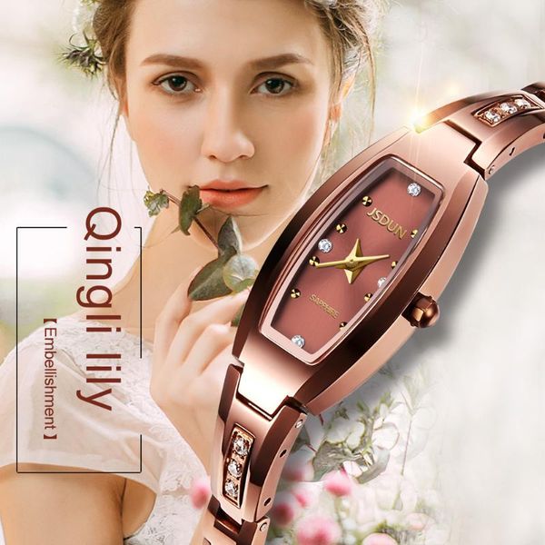 wristwatches jsdun tungsten steel quartz wrist watches for women watch sapphire mirror waterproof elegant ladies gifts, Slivery;brown
wristwatches jsdun tungsten steel quartz wrist watches for women watch sapphire mirror waterproof elegant ladies gifts, Slivery;brown