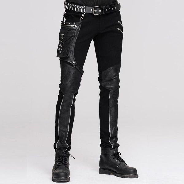 men's pants devil fashion men punk rock long with leather waist bag steampunk vintage halloween casual motocycle, Black
men's pants devil fashion men punk rock long with leather waist bag steampunk vintage halloween casual motocycle, Black