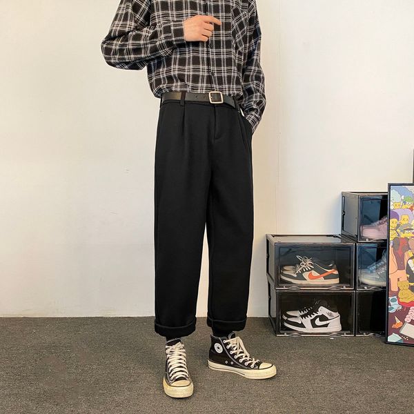 men's pants winter cotton cargo baggy casual streetwear in warm woollen fashion trend high-quality trousers m-2xl kgeh, Black
men's pants winter cotton cargo baggy casual streetwear in warm woollen fashion trend high-quality trousers m-2xl kgeh, Black