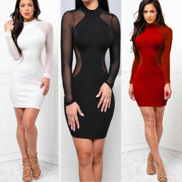 casual dresses bodycon sleeve evening club bandage dress long party women mesh splicing and perspective, Black;gray
casual dresses bodycon sleeve evening club bandage dress long party women mesh splicing and perspective, Black;gray