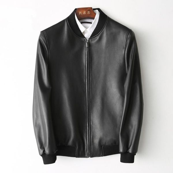 men's leather & faux 100%real jacket men geniune sheepskin coat spring autumn jaqueta de couro kfs180196-2 mf146, Black
men's leather & faux 100%real jacket men geniune sheepskin coat spring autumn jaqueta de couro kfs180196-2 mf146, Black