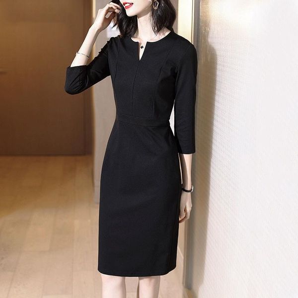casual dresses 2021 spring women pencil dress slim professional one step lady work, Black;gray
casual dresses 2021 spring women pencil dress slim professional one step lady work, Black;gray
