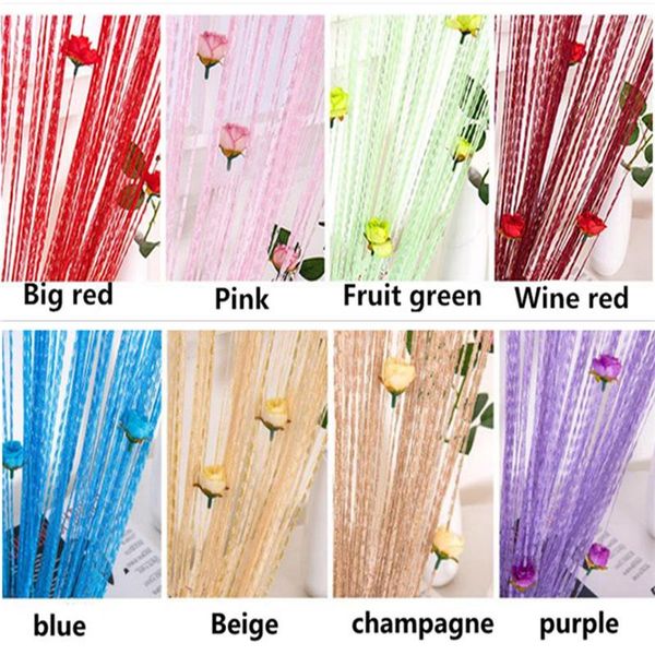 curtain & drapes 200cm rose romantic floral string flower design tassel decor living room door window divider 8 colors
curtain & drapes 200cm rose romantic floral string flower design tassel decor living room door window divider 8 colors