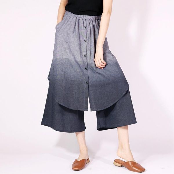 women's pants & capris gray gradient original elastic waist wide leg women vintage loose big size nine trouser 2021 spring v082, Black;white
women's pants & capris gray gradient original elastic waist wide leg women vintage loose big size nine trouser 2021 spring v082, Black;white