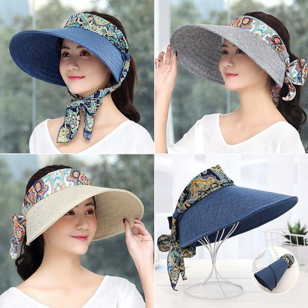 wide brim hats women's large sunscreen caps linen breathable foldable fashion ribbon bowknot summer outdoor beachuv protect travel cap, Blue;gray
wide brim hats women's large sunscreen caps linen breathable foldable fashion ribbon bowknot summer outdoor beachuv protect travel cap, Blue;gray