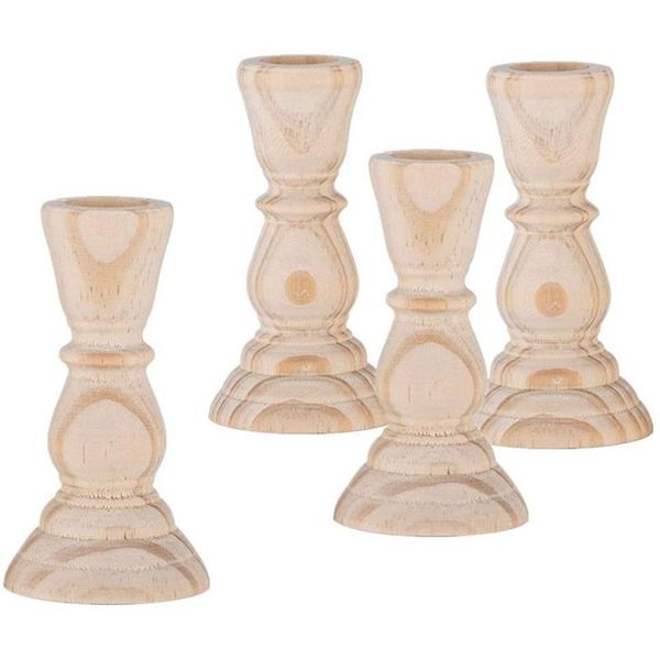 candle holders classic wooden candlesticks 4 inches set of unfinished small to craft, paint or decorate
candle holders classic wooden candlesticks 4 inches set of unfinished small to craft, paint or decorate